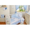 Babybett Bettwäsche Set 2-tlg - Esel Luca blau