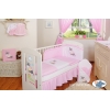 Babybett Bettwäsche Set 2-tlg - Esel Luca rosa