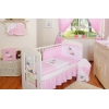 Babybett Bettwäsche Set 2-tlg - Esel Luca rosa