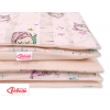Babybett Bettwäsche Set 2-tlg - Eulen creme-minze