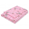 Babybett Bettwäsche Set 2-tlg - Eulen rosa