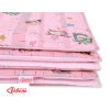 Babybett Bettwäsche Set 2-tlg - Eulen rosa