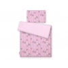 Babybett Bettwäsche Set 2-tlg - Eulen rosa