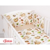 Babybett Bettwäsche Set 2-tlg - Faultiere beige/beige