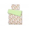 Babybett Bettwäsche Set 2-tlg - Faultiere beige/grün