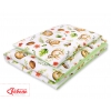Babybett Bettwäsche Set 2-tlg - Faultiere beige/grün