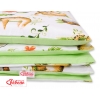 Babybett Bettwäsche Set 2-tlg - Faultiere beige/grün