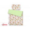Babybett Bettwäsche Set 2-tlg - Faultiere beige/grün