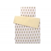 Babybett Bettwäsche Set 2-tlg - gelbe Zebras