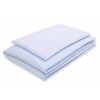 Babybett Bettwäsche Set 2-tlg - Hängende Herzen blau