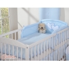 Babybett Bettwäsche Set 2-tlg - Hängende Herzen blau