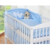 Babybett Bettwäsche Set 2-tlg - Hängende Herzen blau