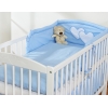 Babybett Bettwäsche Set 2-tlg - Hängende Herzen blau