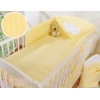 Babybett Bettwäsche Set 2-tlg - Hängende Herzen gelb gestreift