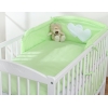 Babybett Bettwäsche Set 2-tlg - Hängende Herzen grün