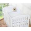 Babybett Bettwäsche Set 2-tlg - Hängende Herzen weiß