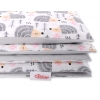 Babybett Bettwäsche Set 2-tlg - Igel grau
