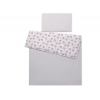 Babybett Bettwäsche Set 2-tlg - Igel grau