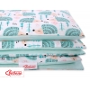 Babybett Bettwäsche Set 2-tlg - Igel minze