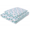 Babybett Bettwäsche Set 2-tlg - Igel minze