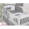 Für Babybett Bettwäsche Set 2-tlg - Little Prince/Princess anthrazit