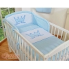 Für Babybett Bettwäsche Set 2-tlg - Little Prince/Princess blau