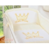 Für Babybett Bettwäsche Set 2-tlg - Little Prince/Princess creme