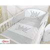 Für Babybett Bettwäsche Set 2-tlg - Little Prince/Princess grau