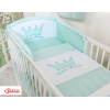 Für Babybett Bettwäsche Set 2-tlg - Little Prince/Princess minze