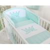 Für Babybett Bettwäsche Set 2-tlg - Little Prince/Princess minze