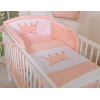 Für Babybett Bettwäsche Set 2-tlg - Little Prince/Princess puderrosa