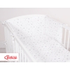 Babybett Bettwäsche Set 2-tlg - Mini Sternchen grau