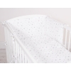 Babybett Bettwäsche Set 2-tlg - Mini Sternchen grau