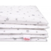 Babybett Bettwäsche Set 2-tlg - Mini Sternchen grau