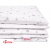 Babybett Bettwäsche Set 2-tlg - Mini Sternchen grau