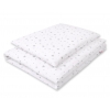 Babybett Bettwäsche Set 2-tlg - Mini Sternchen grau