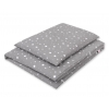 Babybett Bettwäsche Set 2-tlg - mini Sternchen weiß