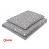 Babybett Bettwäsche Set 2-tlg - mini Sternchen weiß