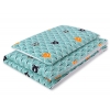 Babybett Bettwäsche Set 2-tlg - Minze Bäume