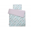 Babybett Bettwäsche Set 2-tlg - Minze Hasen