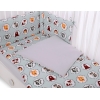 Babybett Bettwäsche Set 2-tlg -Minze Tierchen