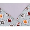 Babybett Bettwäsche Set 2-tlg -Minze Tierchen