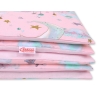 Babybett Bettwäsche Set 2-tlg - Monde rosa