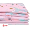 Babybett Bettwäsche Set 2-tlg - Monde rosa