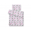 Babybett Bettwäsche Set 2-tlg - rosa Blüten