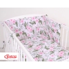 Babybett Bettwäsche Set 2-tlg - rosa Blüten
