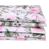 Babybett Bettwäsche Set 2-tlg - rosa Blüten