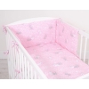 Babybett Bettwäsche Set 2-tlg - rosa Hasen