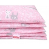Babybett Bettwäsche Set 2-tlg - rosa Hasen