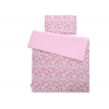 Babybett Bettwäsche Set 2-tlg - rosa Schmetterlinge